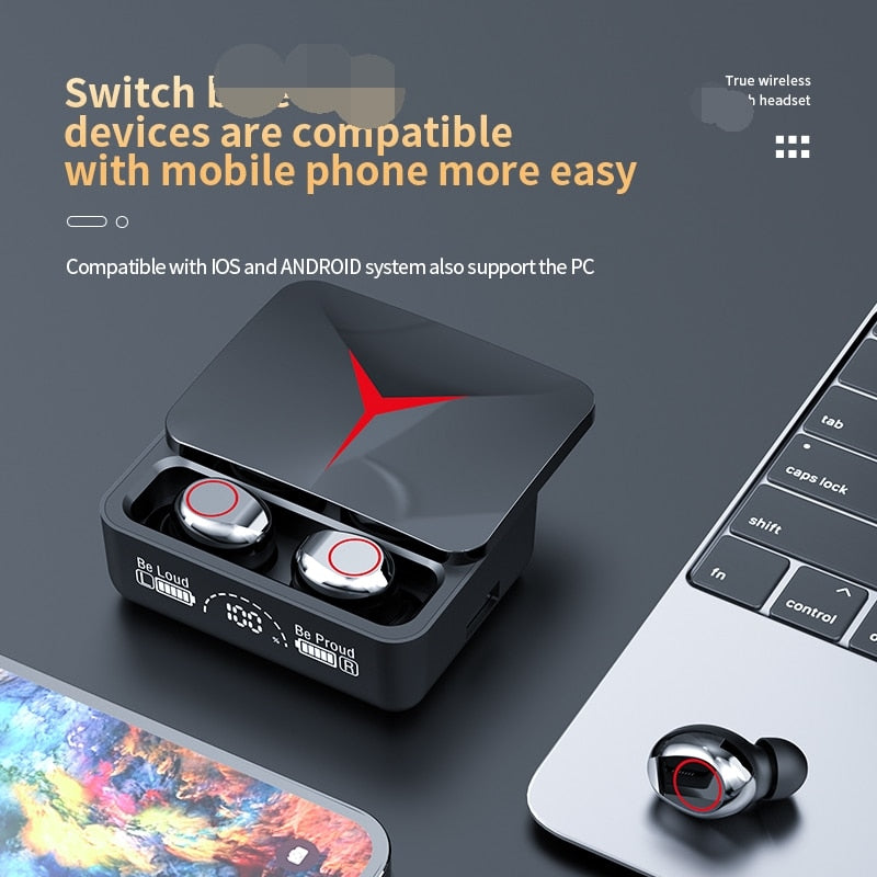 M90 Pro: Level Up Your Game with LED Wireless Earbuds